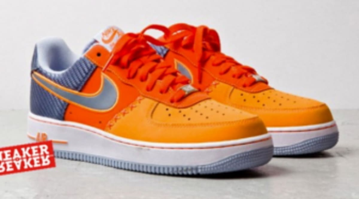 air force 1 orange and white