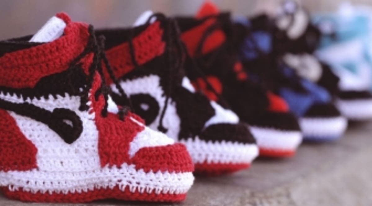 knitted baby shoes jordans