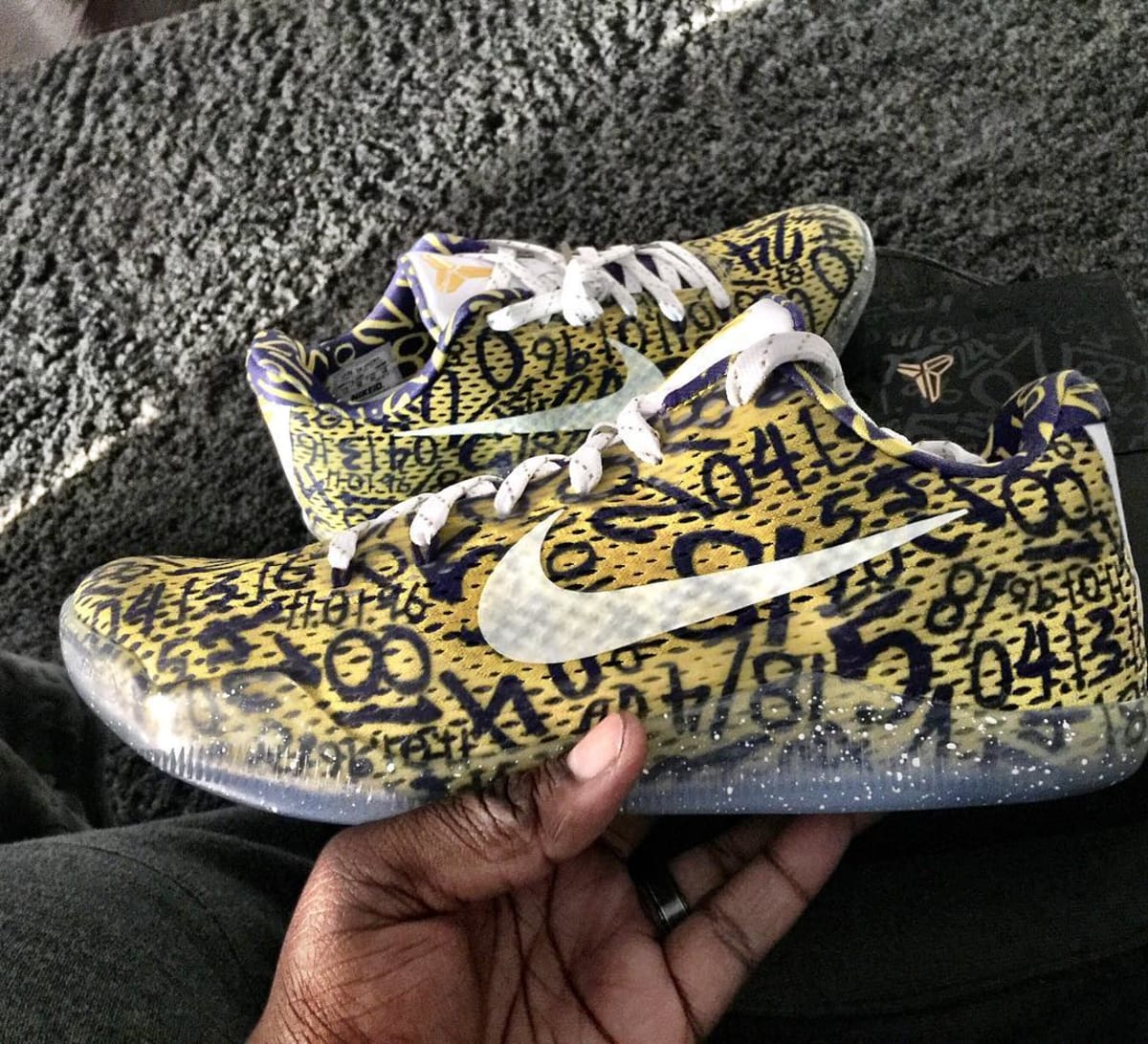 kobe 11 mamba day white