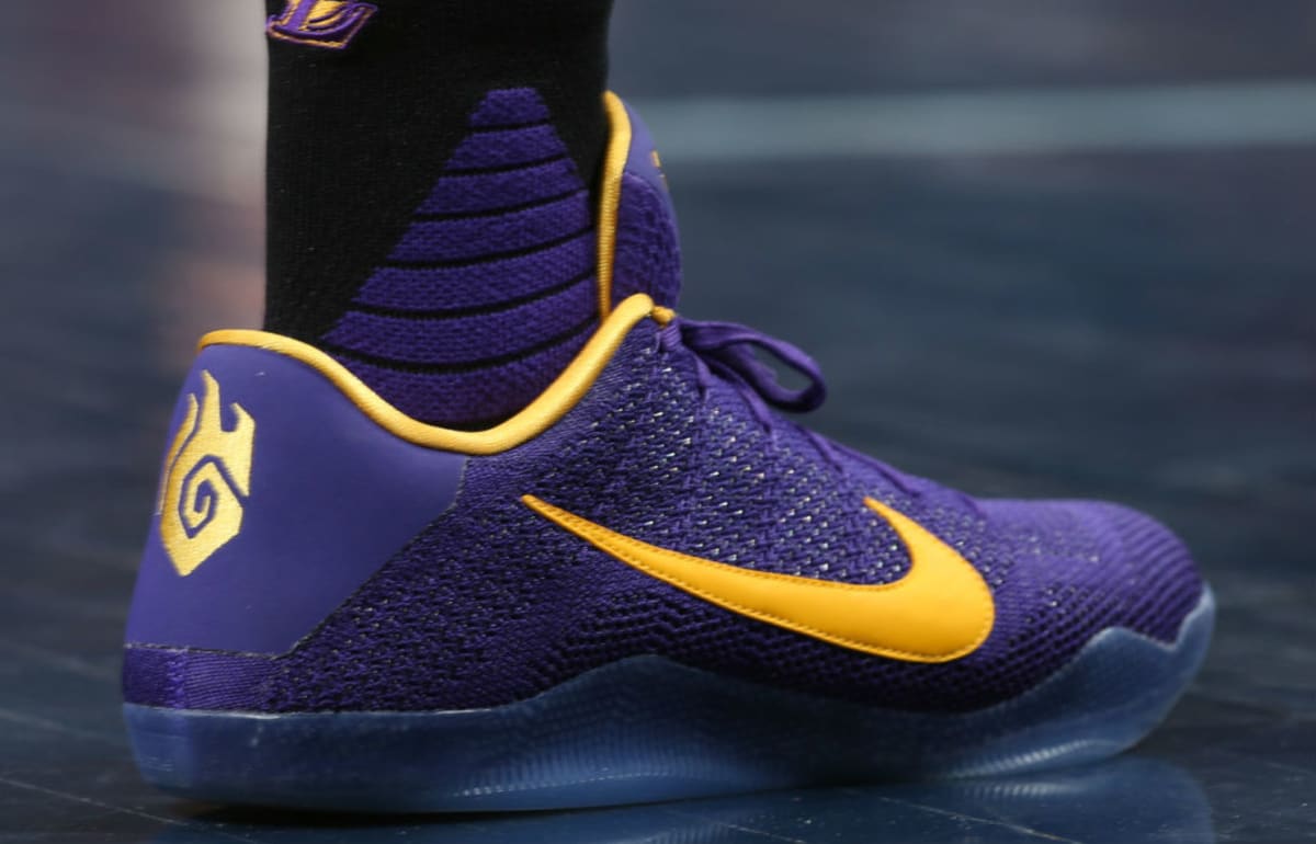 kobe shoes violet yellow