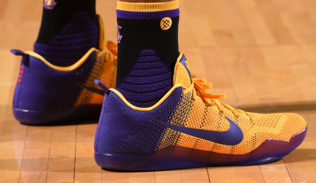 kobe shoes violet yellow