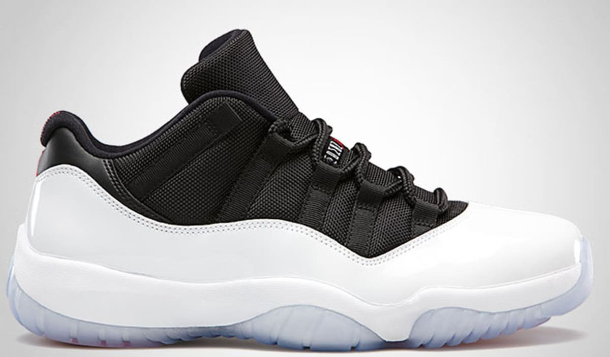 air jordan 11 low red white black