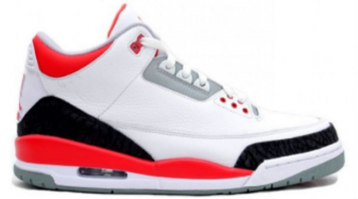 jordan 3 fire red black laces