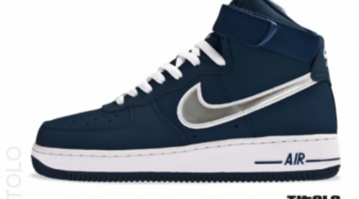 nike air force 1 high navy blue