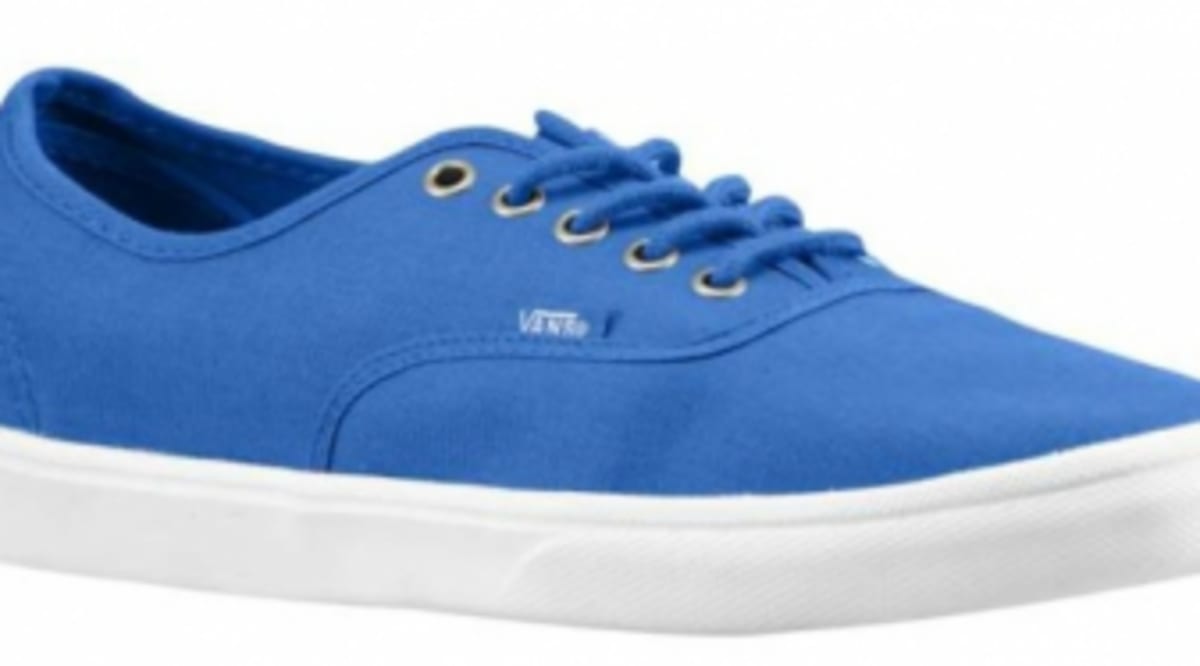 vans blue and tan