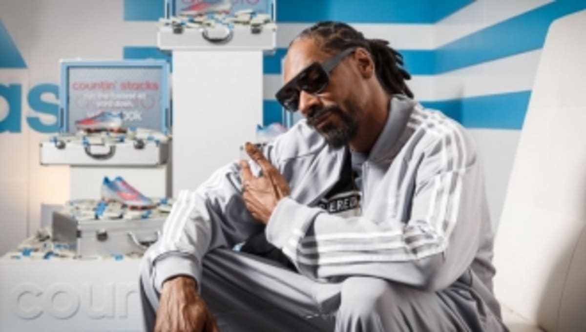New adidas Director of Football Development Snoop Dogg in Indy for the