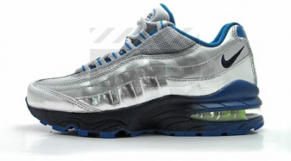 blue and green air max 95