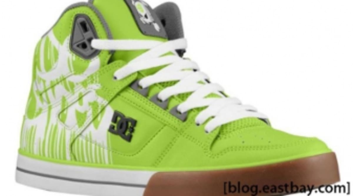lime green dc shoes