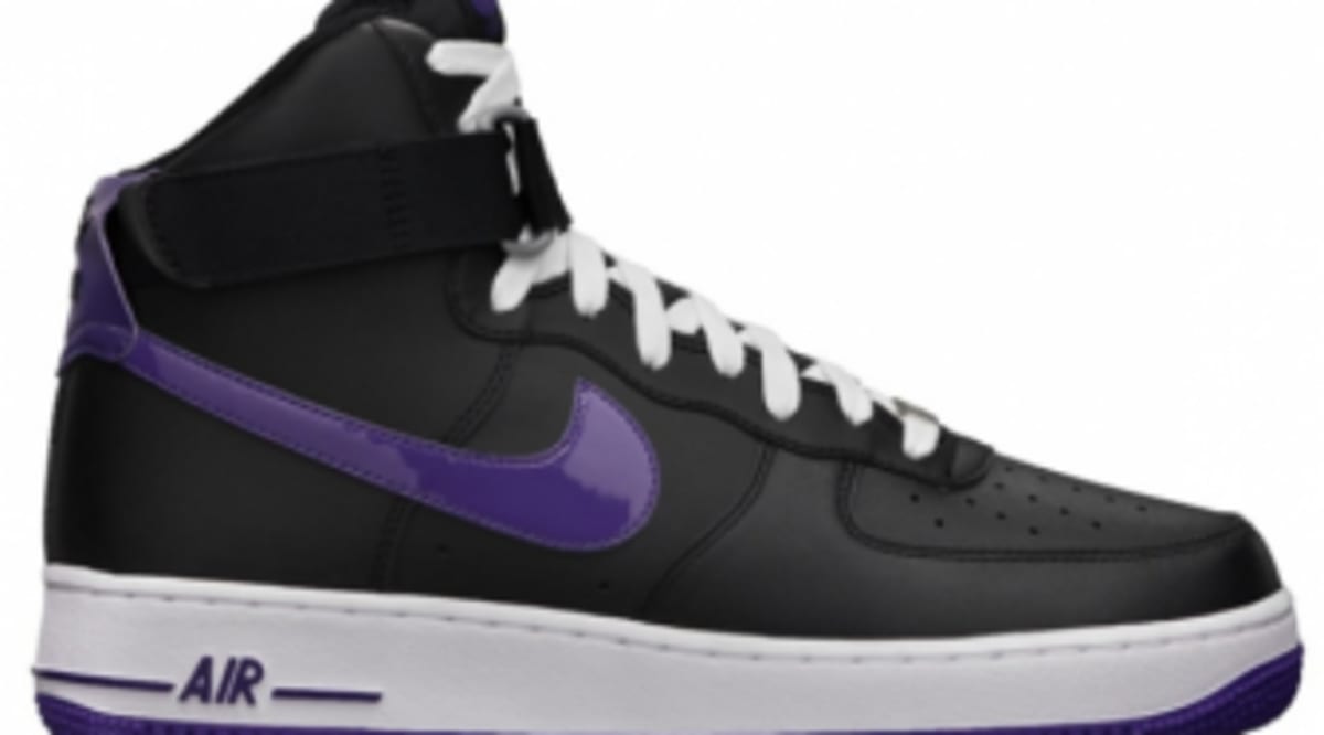 black and purple nike air force 1
