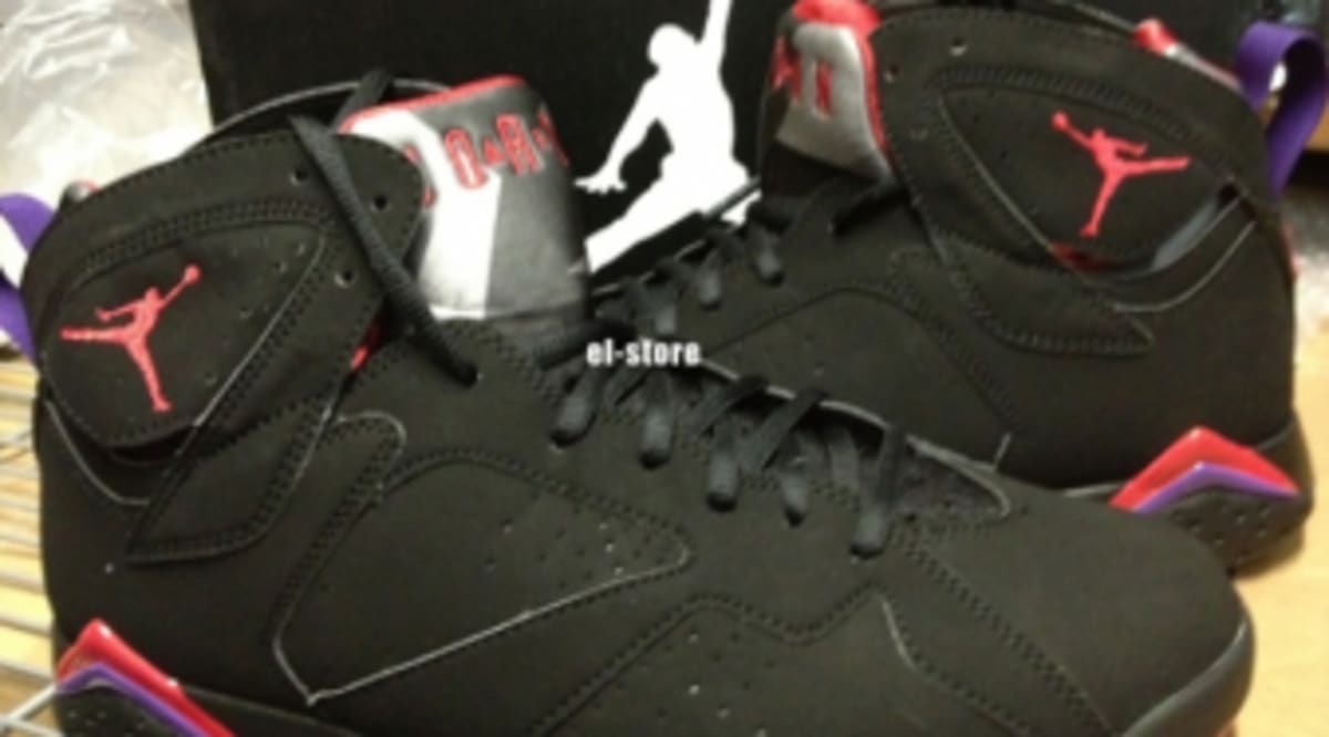 jordan 7 retro black and purple