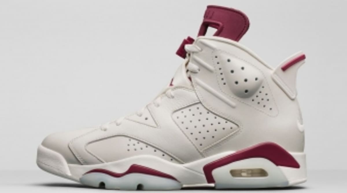 6s jordans maroon