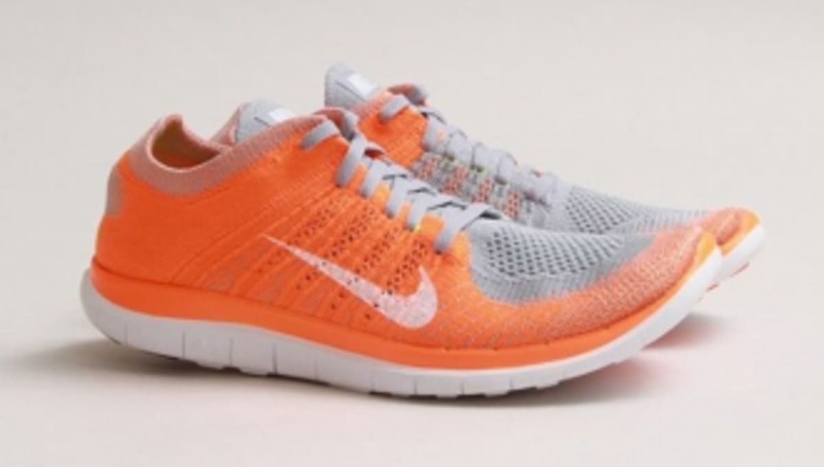 nike free run flyknit orange