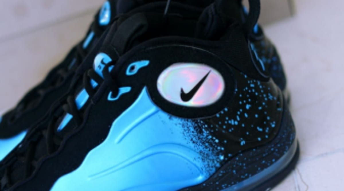 nike total air foamposite max current blue