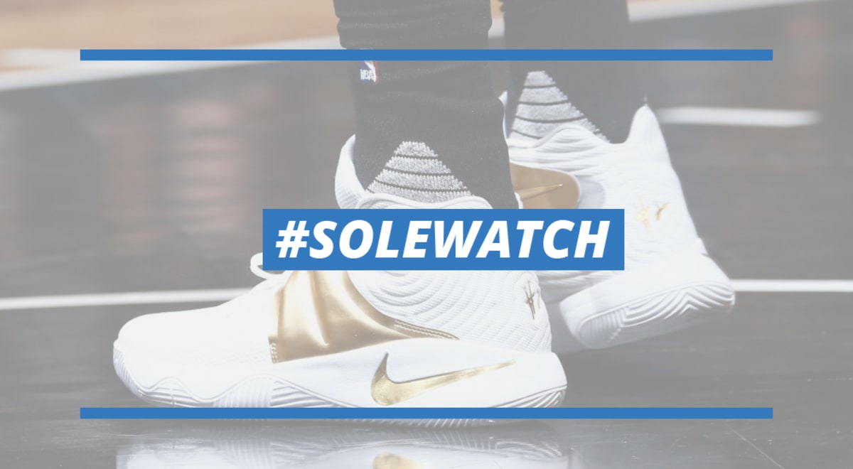 kyrie 2 white and gold