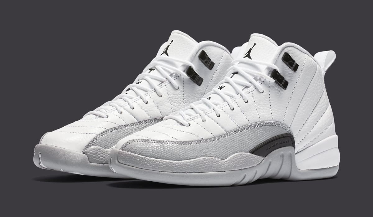 Air Jordan XII 12 White/Grey-Black | Sole Collector grey and white jordan 12 release date