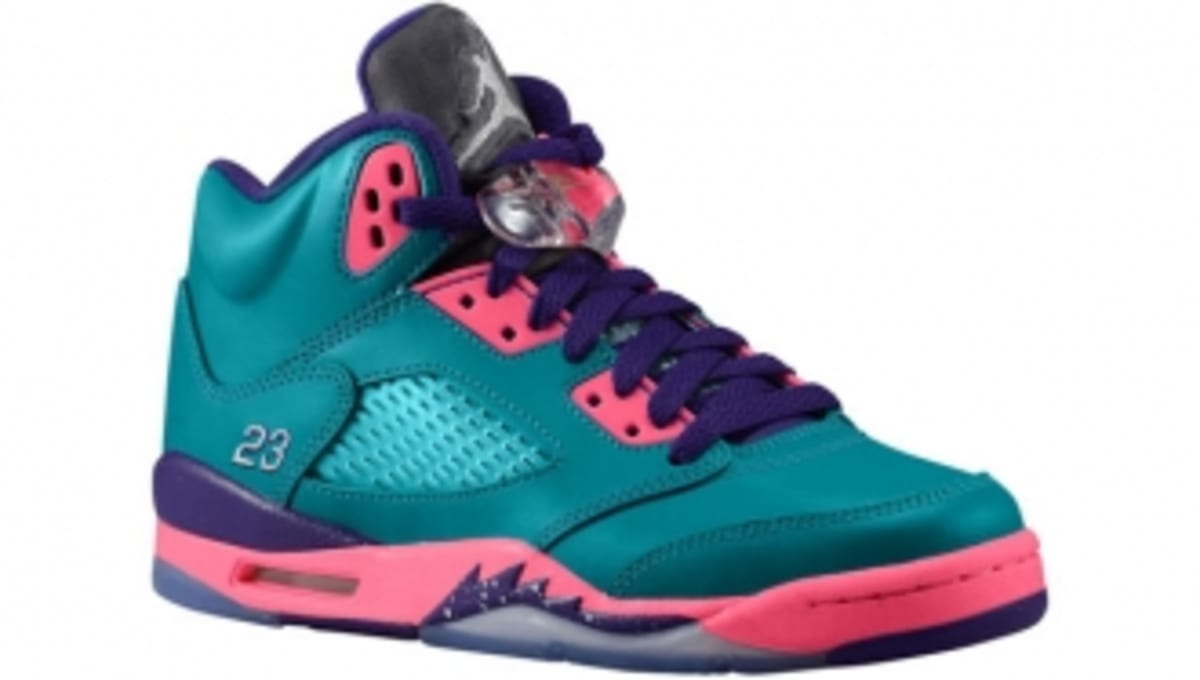 Release Date // Air Jordan 5 Retro GS - Teal/Pink-Purple | Sole Collector