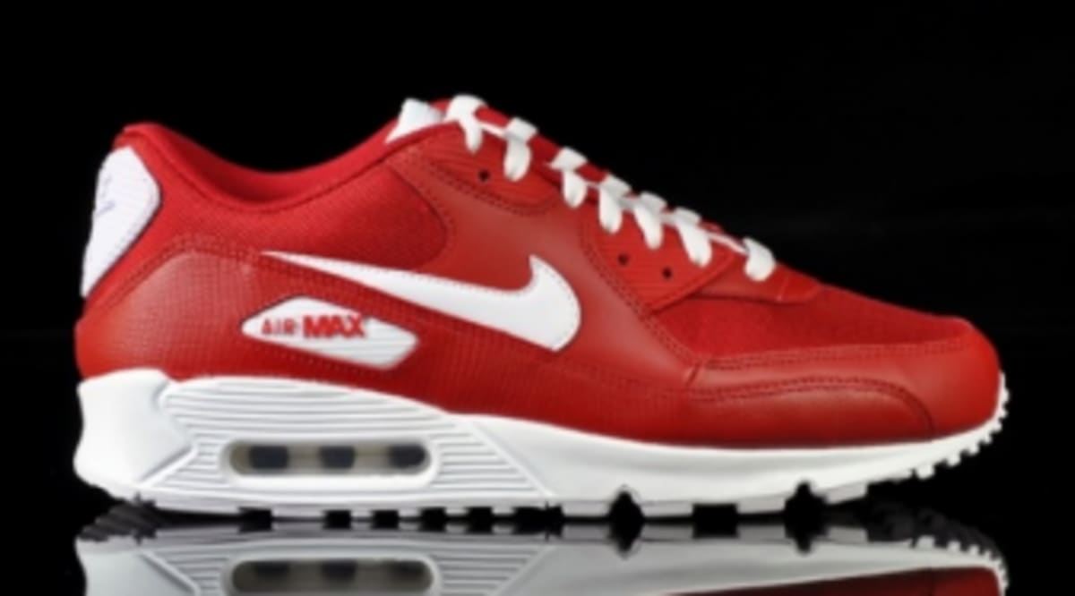 red and white air max 90s