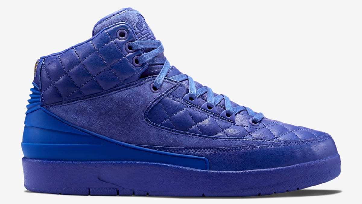 Air Jordan 2 Retro x Don C Bright Blue Metallic Gold University Red