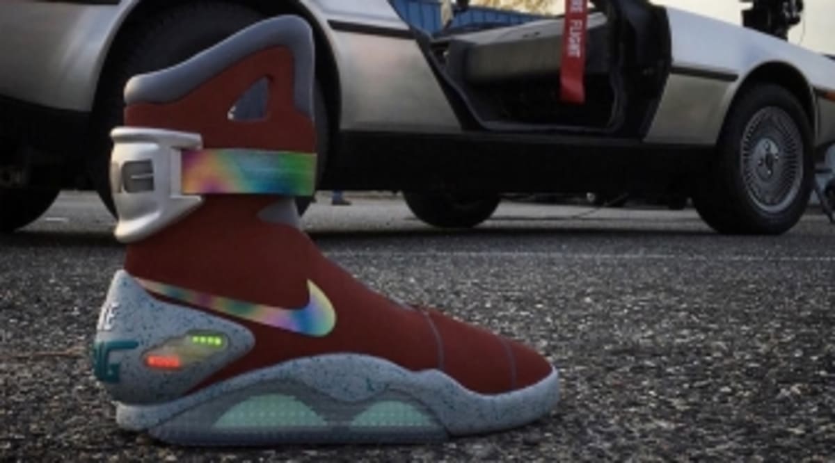 Anthony Davis Got Custom Nike Mags For Back to the Future Day | Sole ...