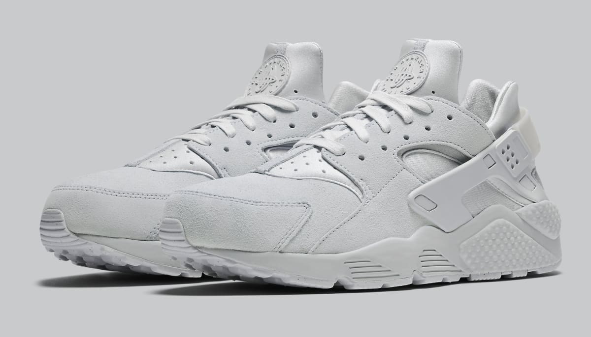 gray and white huaraches