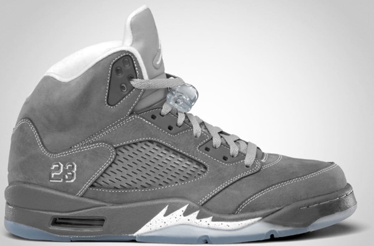 shiny grey jordans