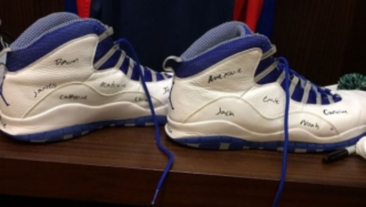 Andre Drummond Honors Sandy Hook with Custom Jordan Shoes