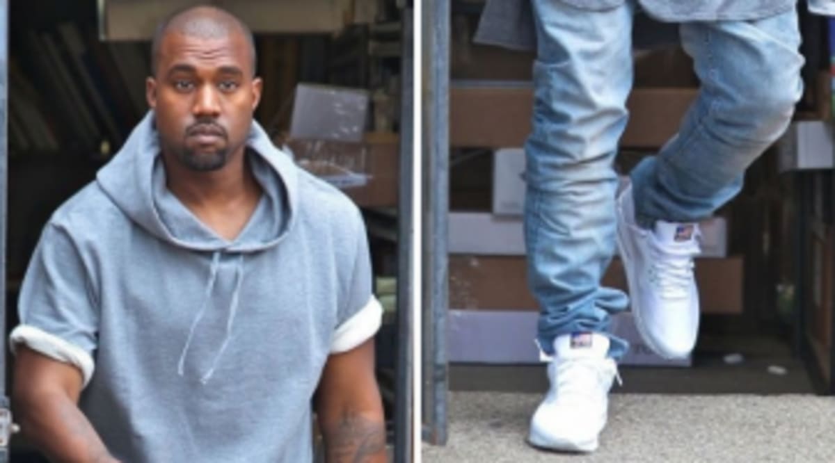 Kanye West Wears Nike Air Max 90 Hyperfuse 