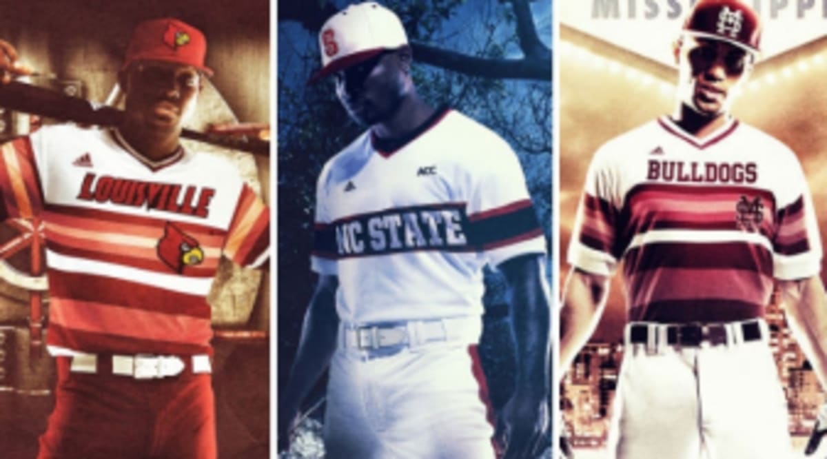 adidas CLIMALITE Baseball Uniforms for Louisville, NC State