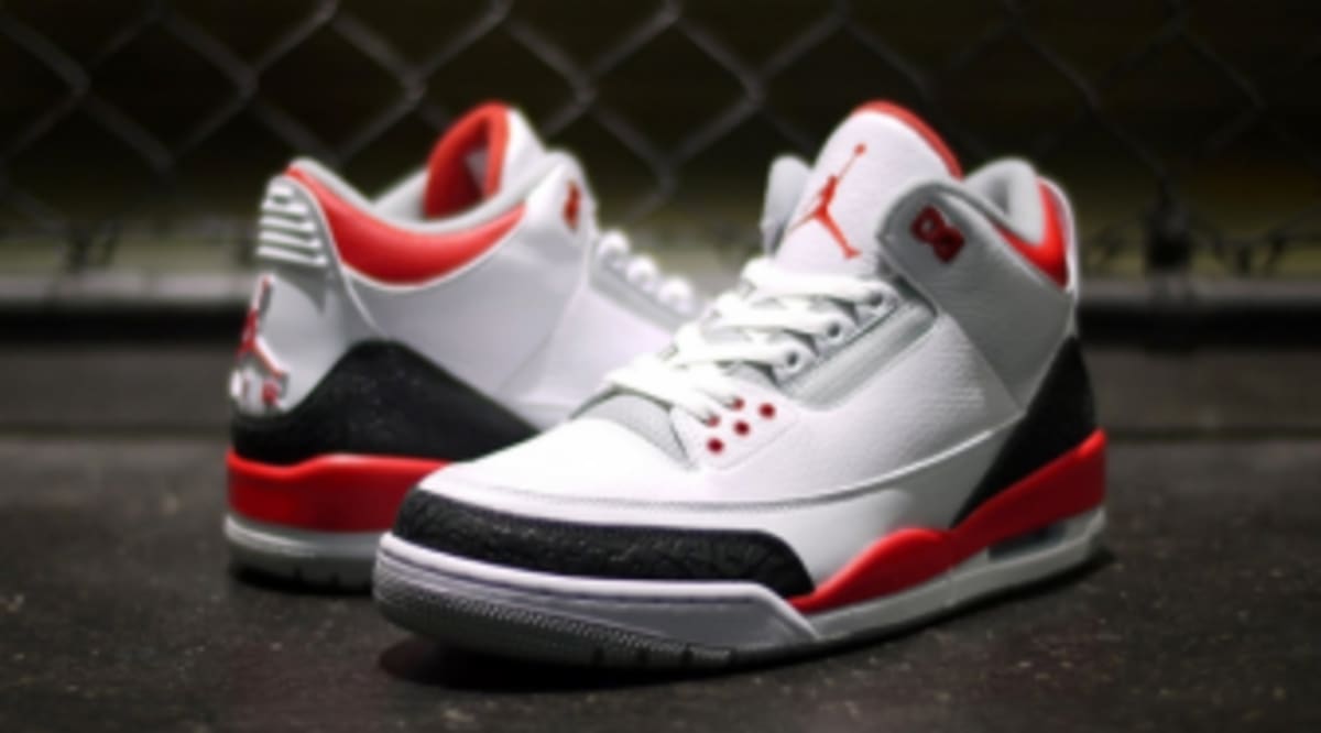 jordan 3 retro white fire red black