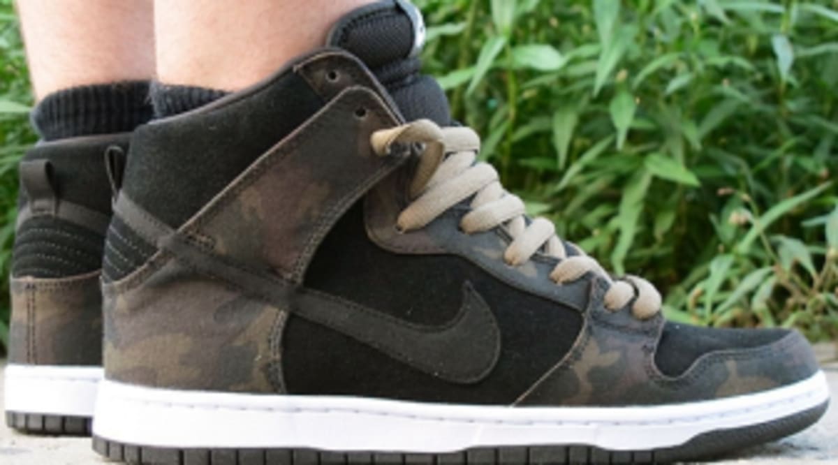 nike sb dunk high iguana camo