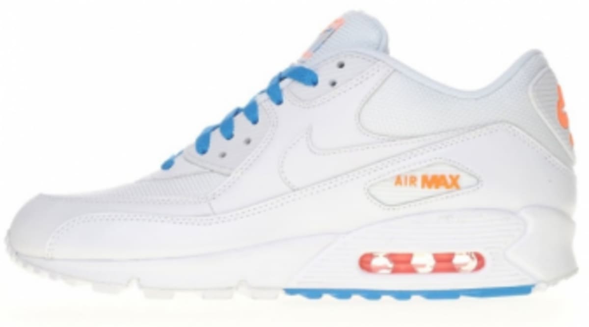 nike air max white orange