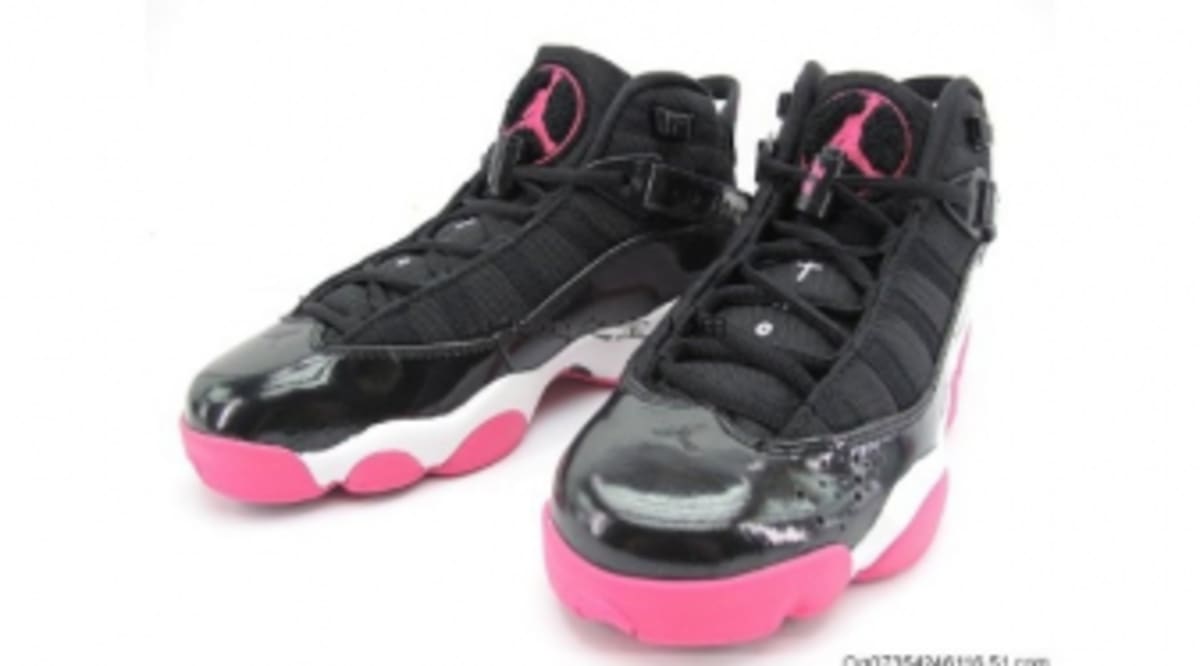 jordan 6 rings pink and black