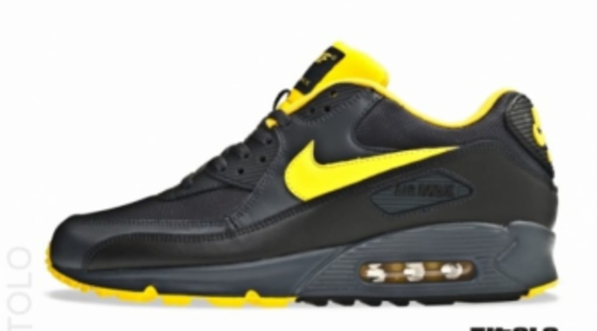 nike air max 90 black yellow