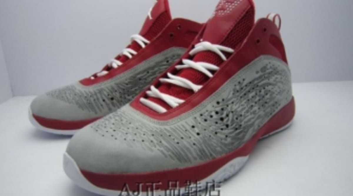 new red and gray jordans