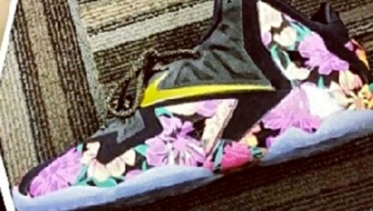 lebron shoes with flowers