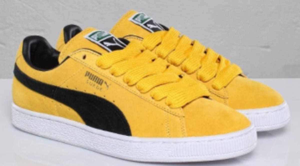 puma suede yellow