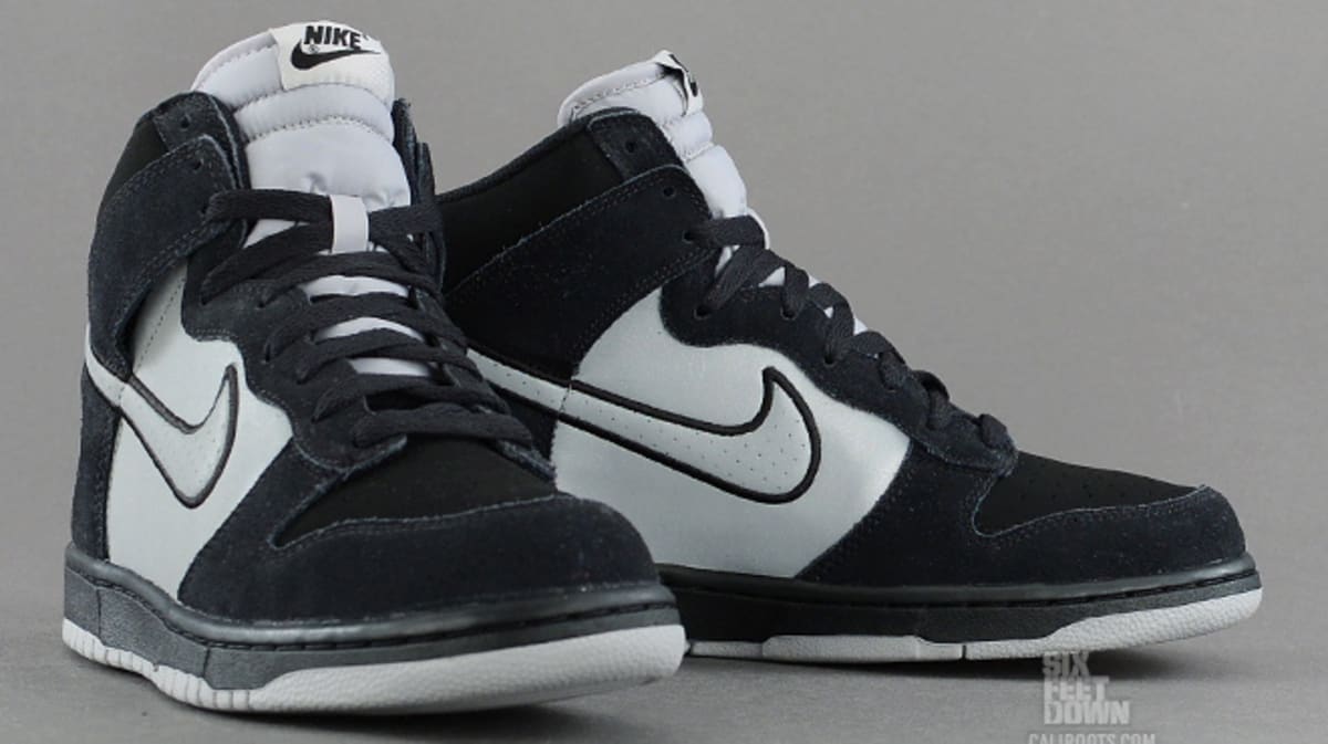 nike black and silver shoes