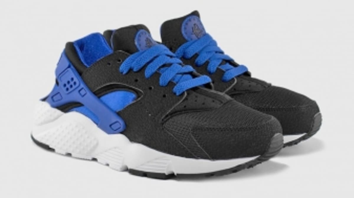 huaraches nike blue and black