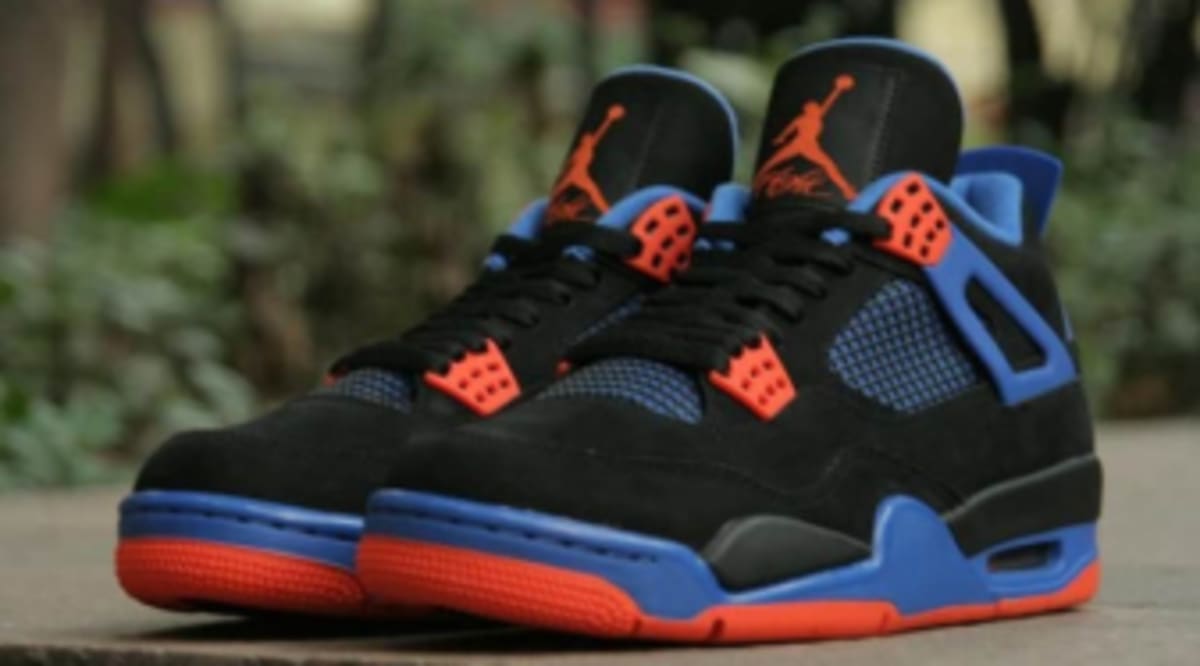 jordan 4s orange and blue