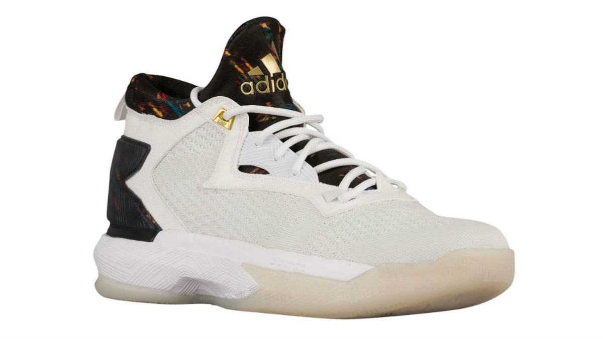 adidas D Lillard 2 White/Black-Gold 