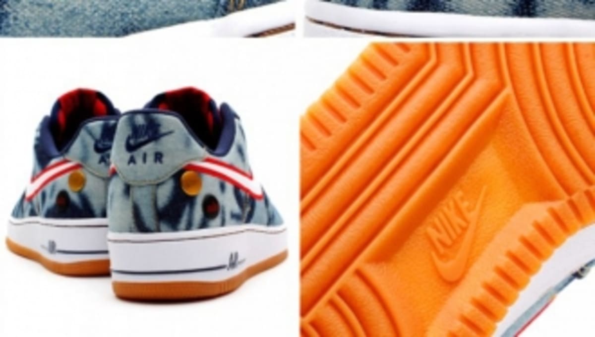 air force 1 acid wash denim