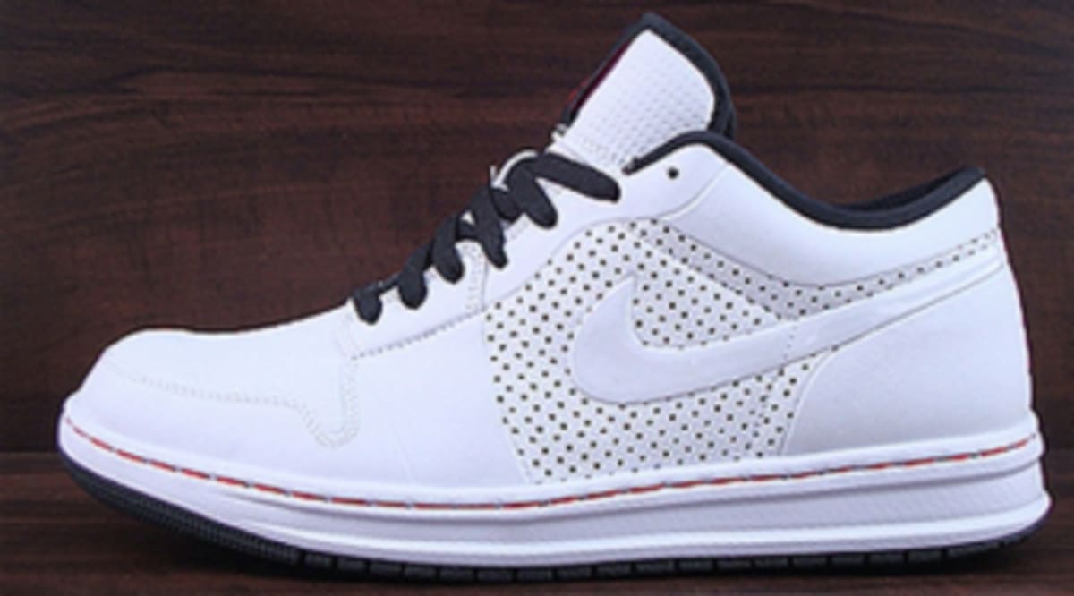 air jordan alpha 1 white black varsity red