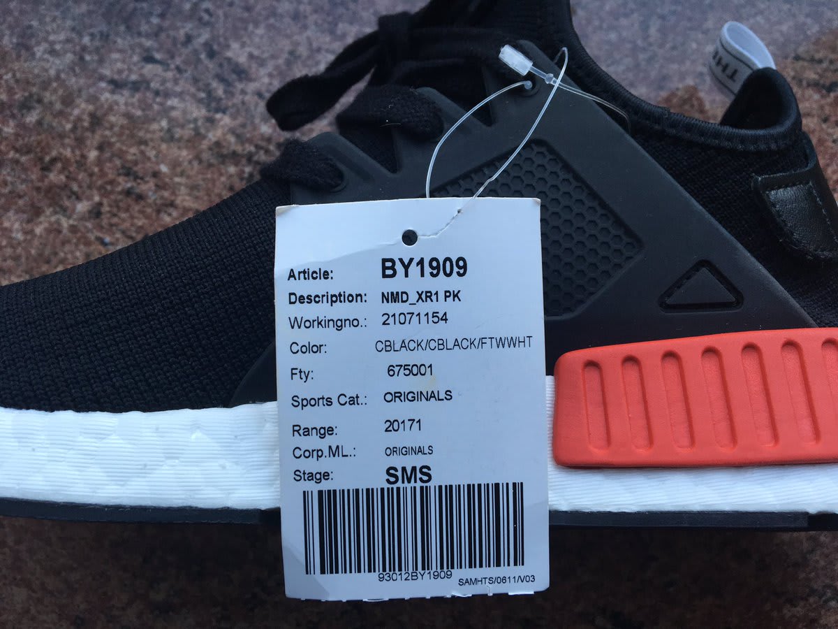 Adidas NMD XR1 OG BY1909 Red Sole Collector