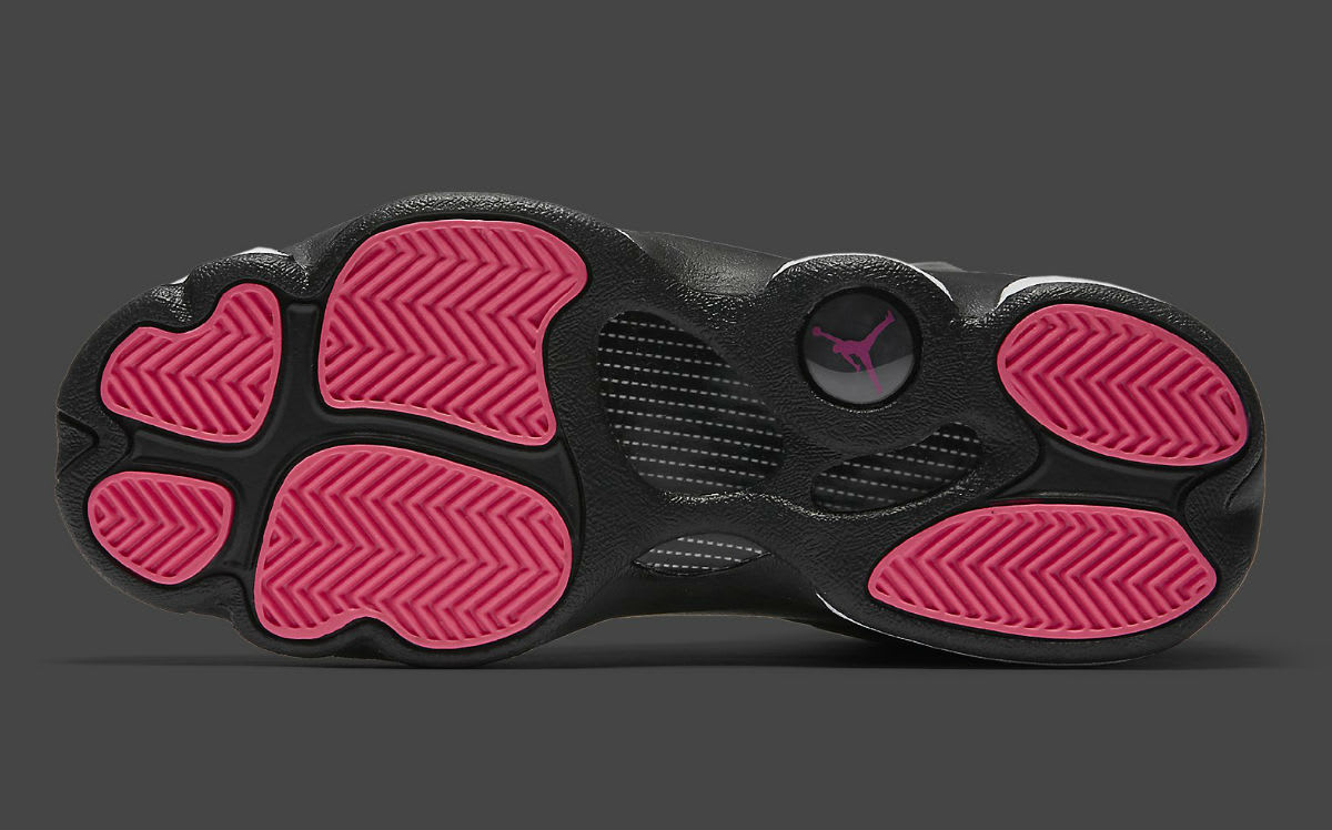 black jordans with pink bottom