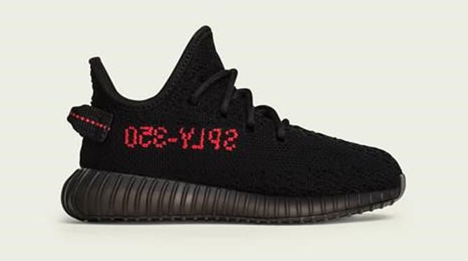 yeezy black and red v2