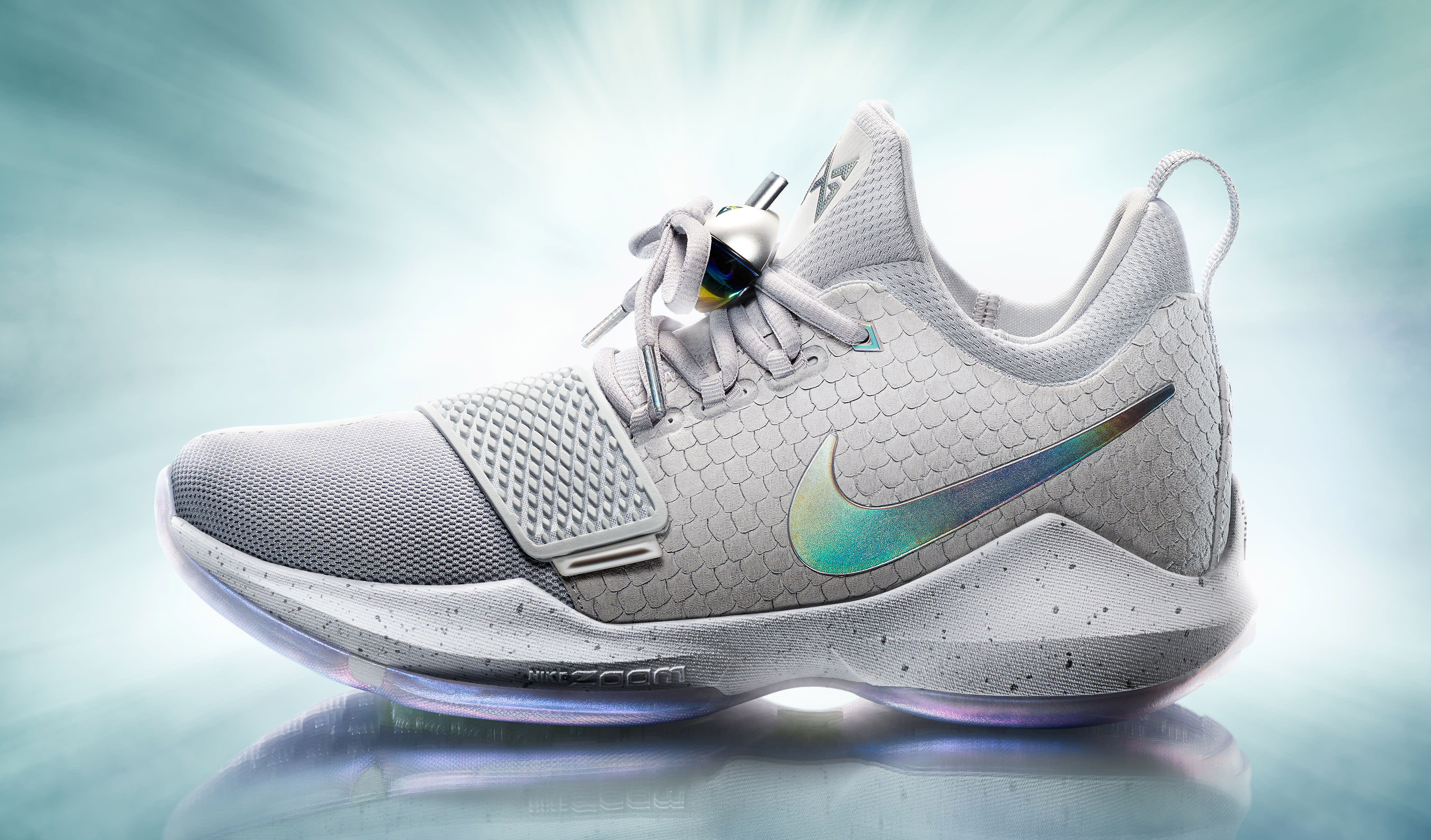 gray paul george shoes