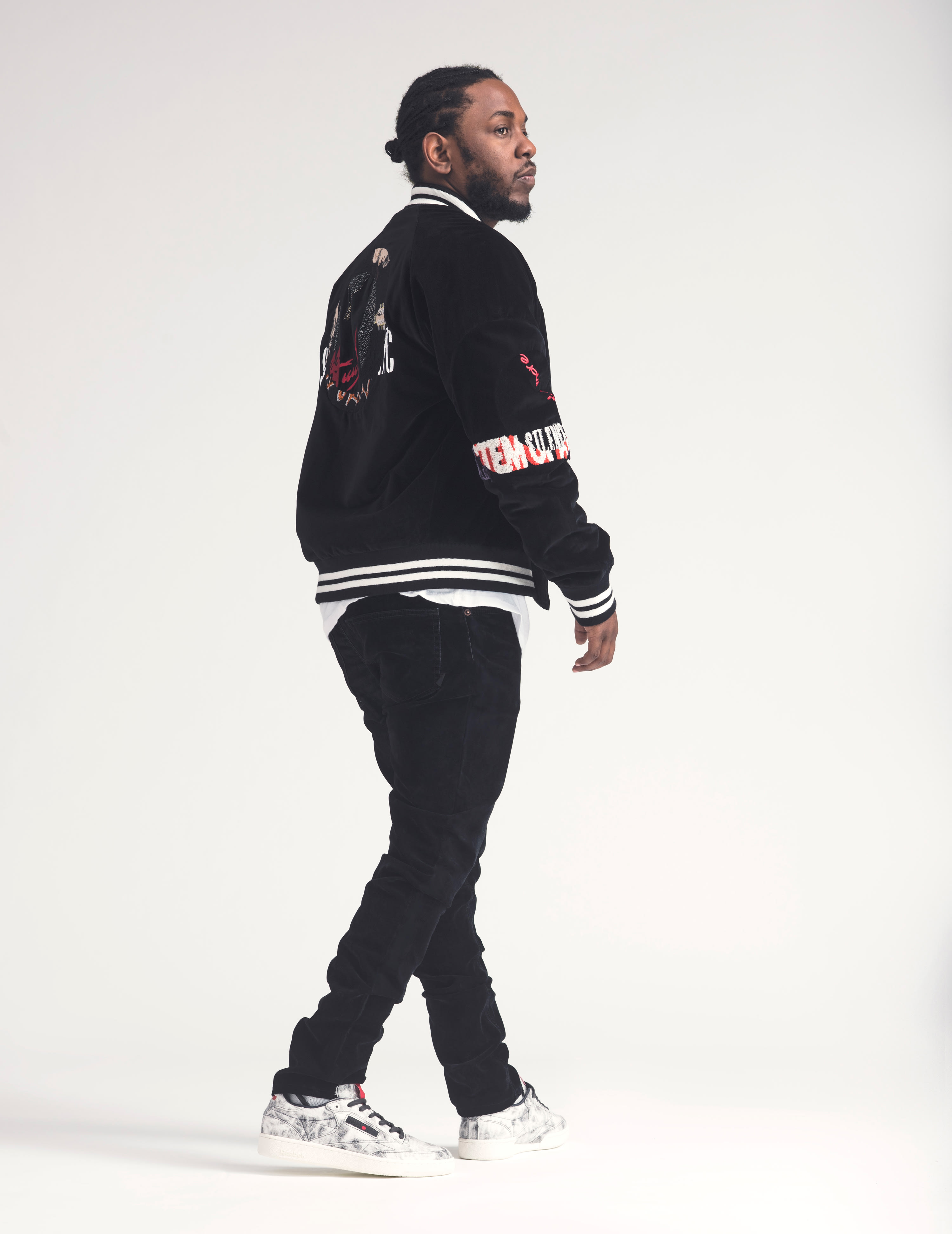 kendrick lamar reebok black and white