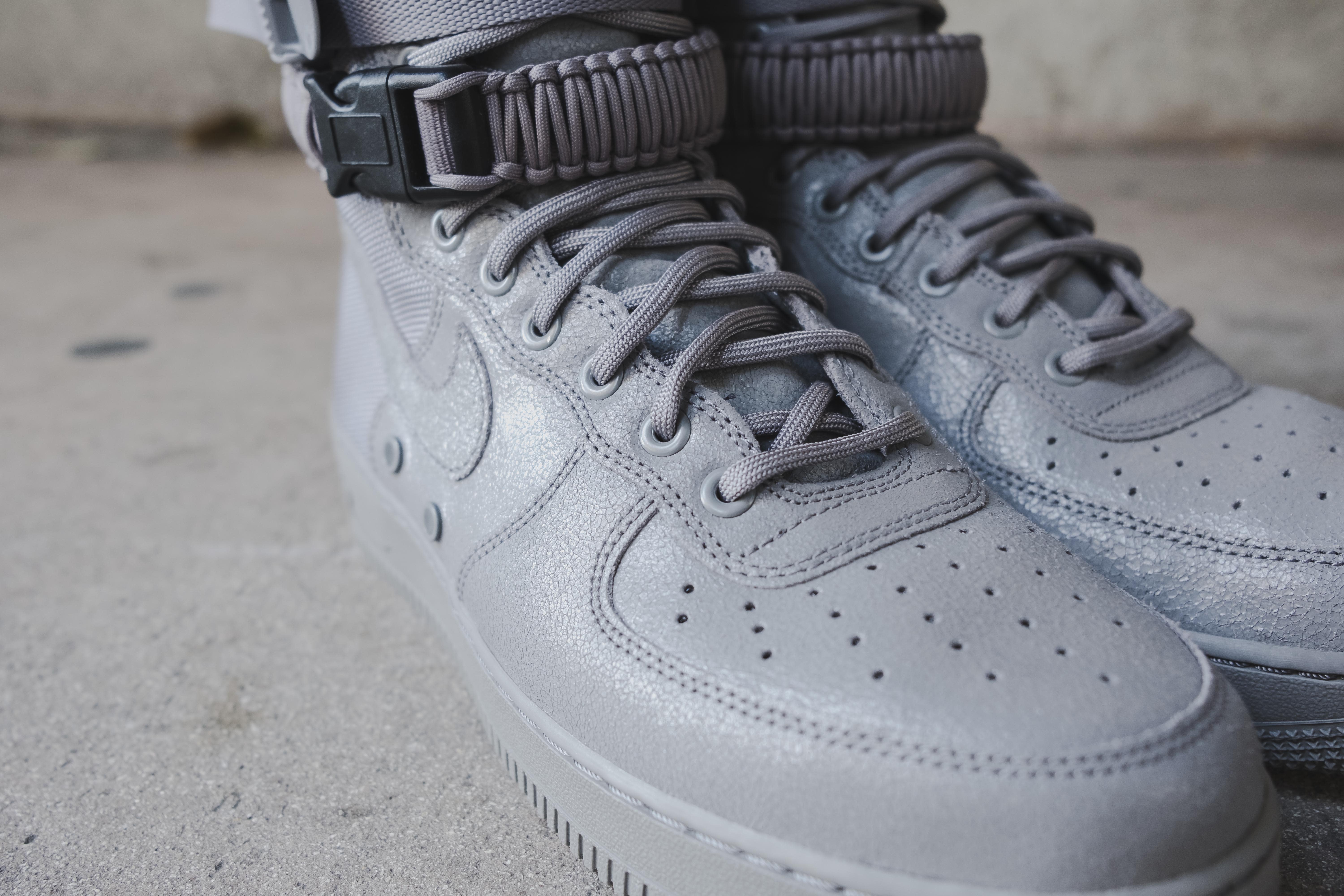 nike sf air force 1 mid grey