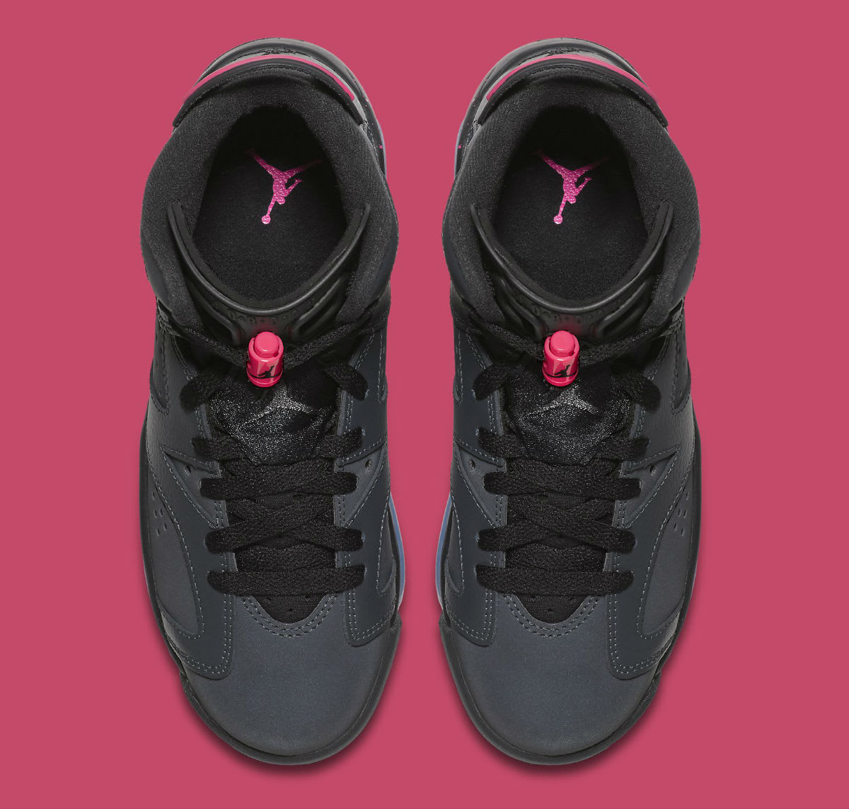 black and pink jordan 6s