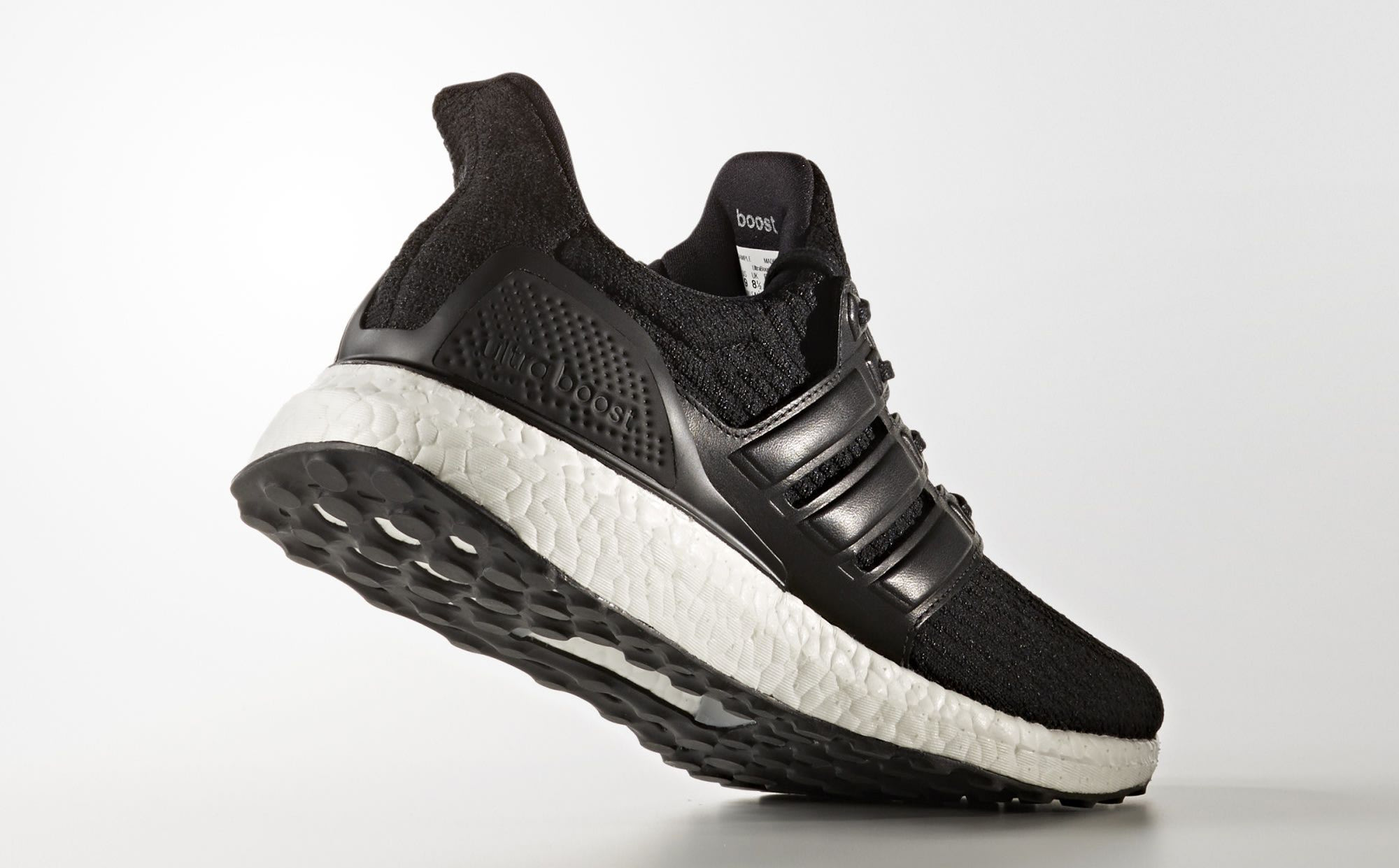 Black Adidas Ultra Boost Leather Cage 